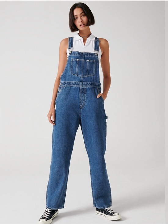 Aritzia Pants - Sunday Best Overheard Denim Overalls Size XS Utility Workwear Streetwear Casual